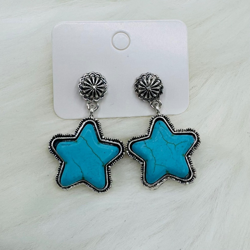 Western Style Star Earrings